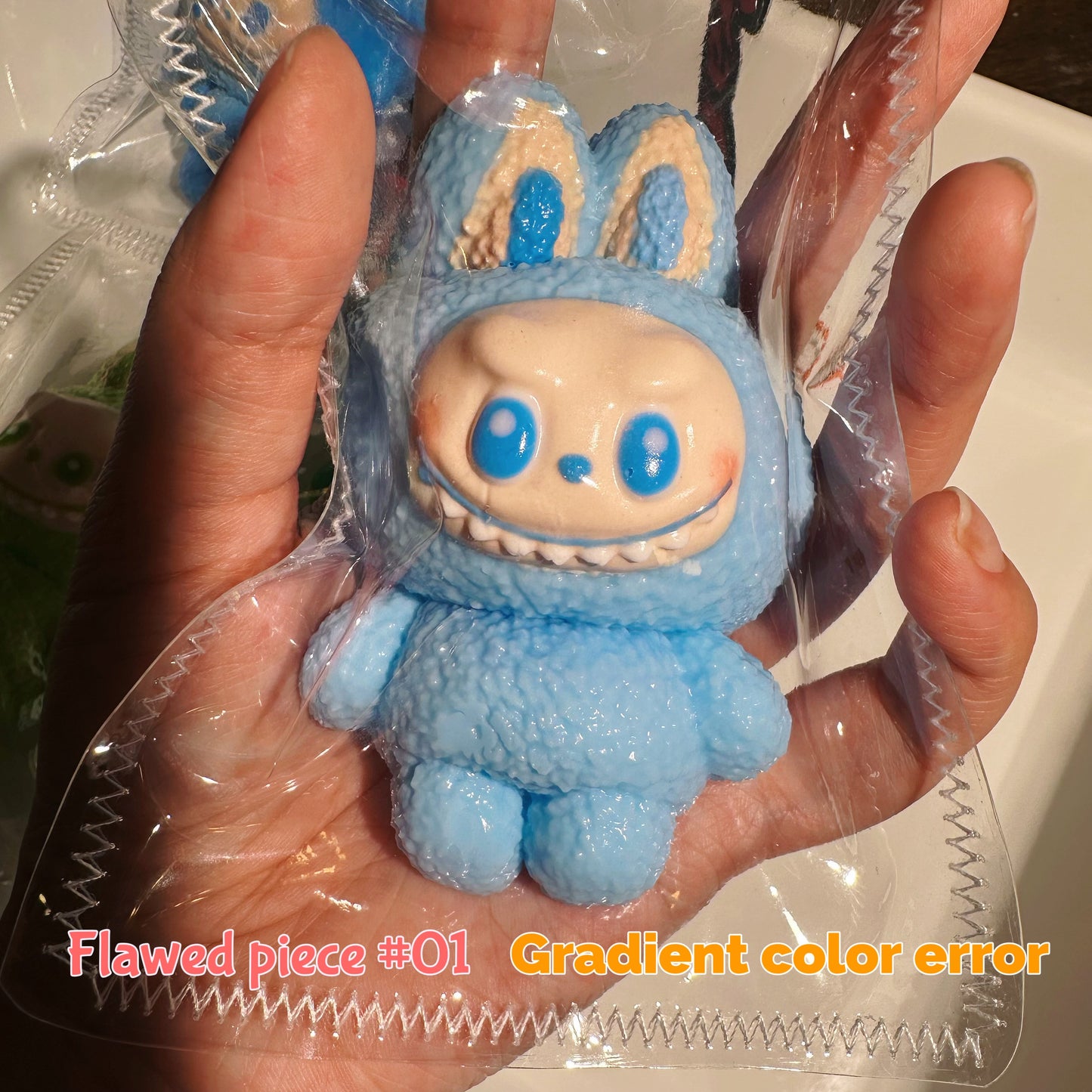 Labubu 3.0 Handmade Squishy| Soft Silicone Slime Squishy Toy| ASMR Squeeze Toy for Stress Relief | Cute Squishy for Kids & Adults| Bagcharm