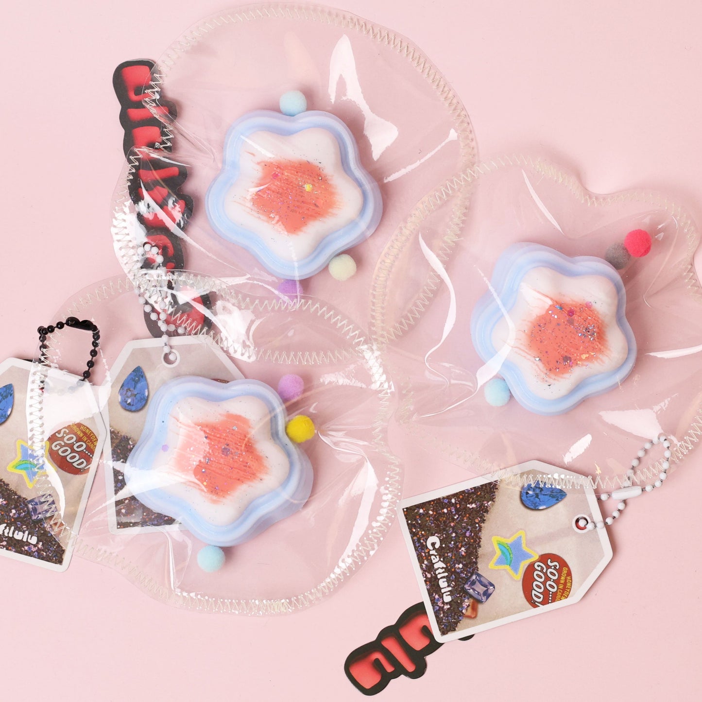 Blue Bling Star Squishy Toy