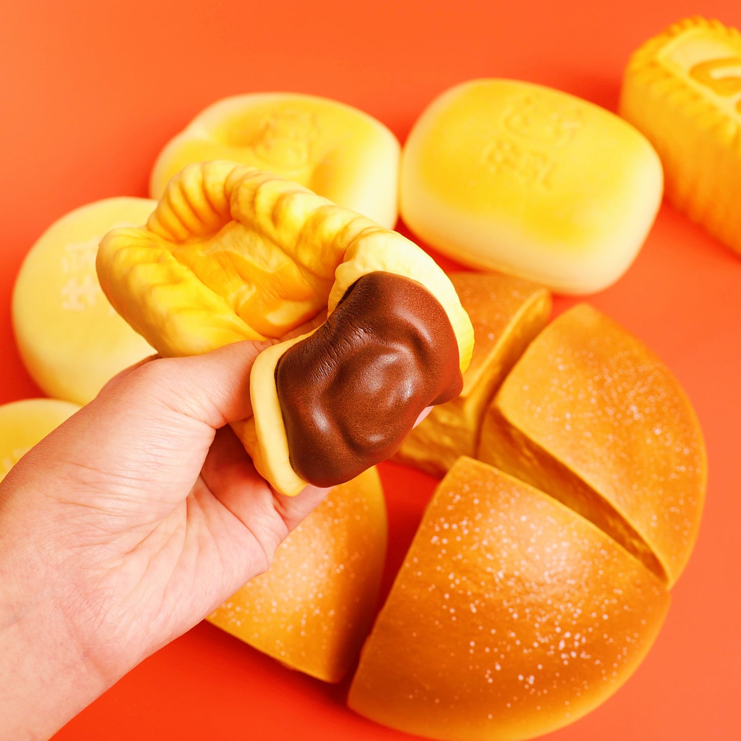 Chocolate Cream Biscuit – Handmade Large Slow-Rise Squishy