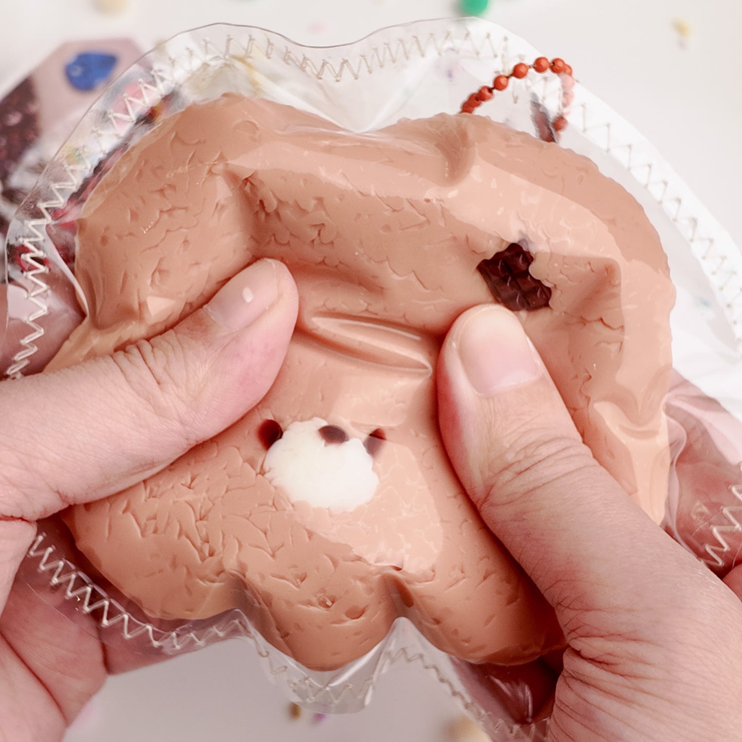 Yarn-style Bear Squishy Toy