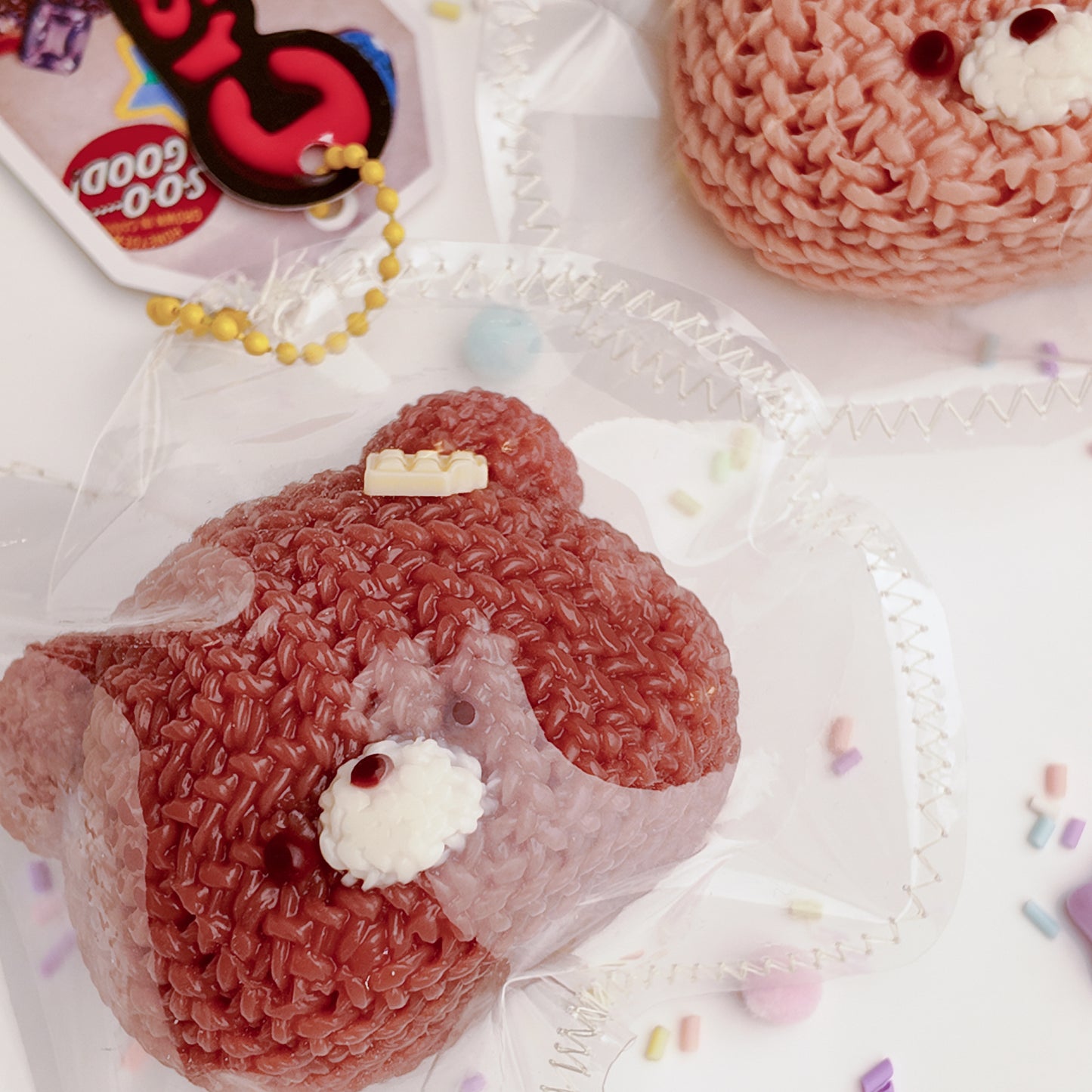 Yarn-style Bear Squishy Toy