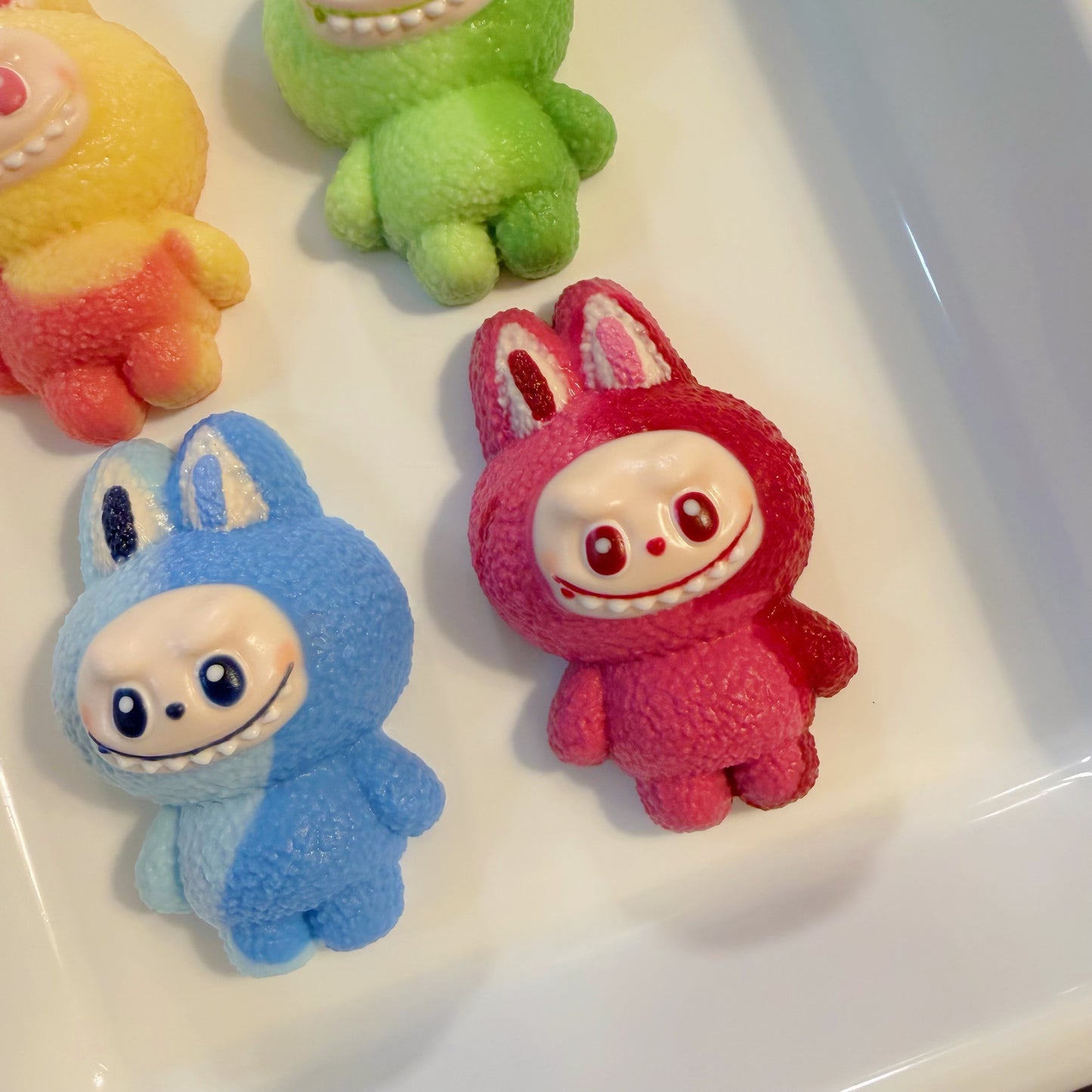 Labubu 3.0 Handmade Silicone Squishy — Kawaii Bag Charm & Stress Relief Squeeze Toy | Game Day Fidget Toy
