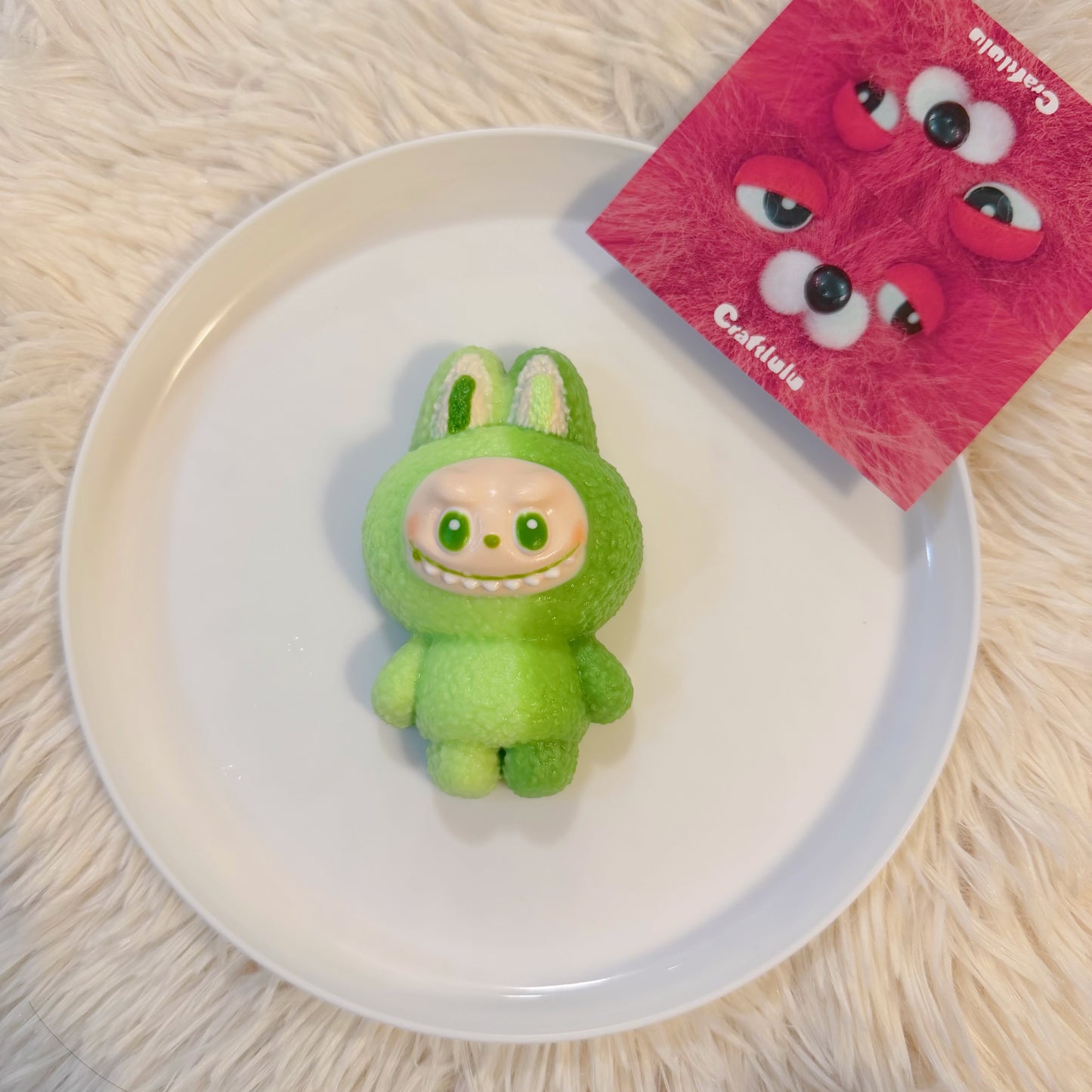 Labubu 3.0 Handmade Silicone Squishy — Kawaii Bag Charm & Stress Relief Squeeze Toy | Game Day Fidget Toy