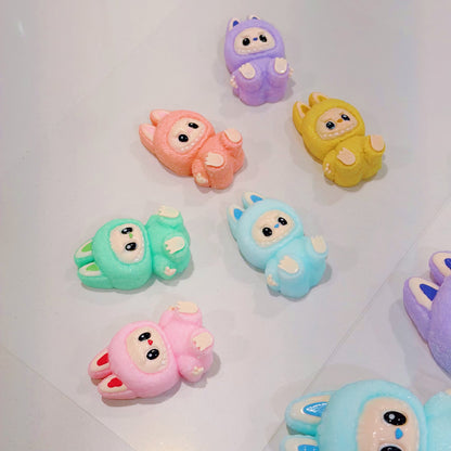 Labubu V2 Devil Demon Squishy — Handmade Bag-Protected Stress Relief Toy | Pastel Collectible | Craftlulu