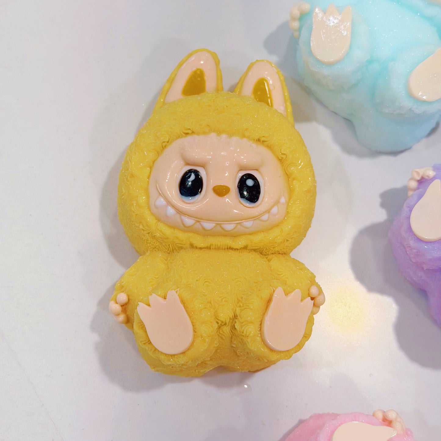 Labubu V2 Devil Demon Squishy — Handmade Bag-Protected Stress Relief Toy | Pastel Collectible | Craftlulu