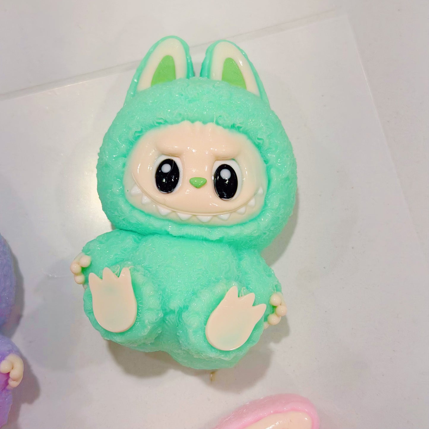 Labubu V2 Devil Demon Squishy — Handmade Bag-Protected Stress Relief Toy | Pastel Collectible | Craftlulu