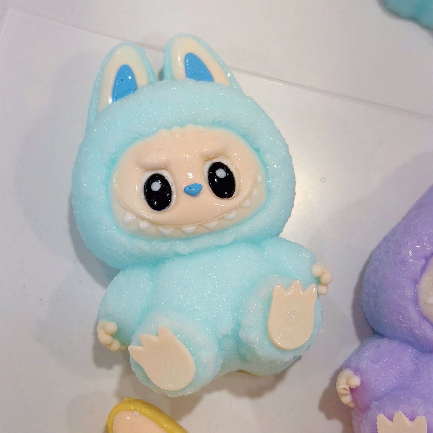 Labubu V2 Devil Demon Squishy — Handmade Bag-Protected Stress Relief Toy | Pastel Collectible | Craftlulu