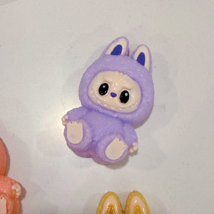 Labubu V2 Devil Demon Squishy — Handmade Bag-Protected Stress Relief Toy | Pastel Collectible | Craftlulu