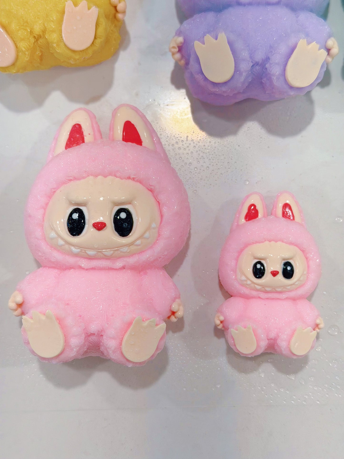 Labubu V2 Devil Demon Squishy — Handmade Bag-Protected Stress Relief Toy | Pastel Collectible | Craftlulu
