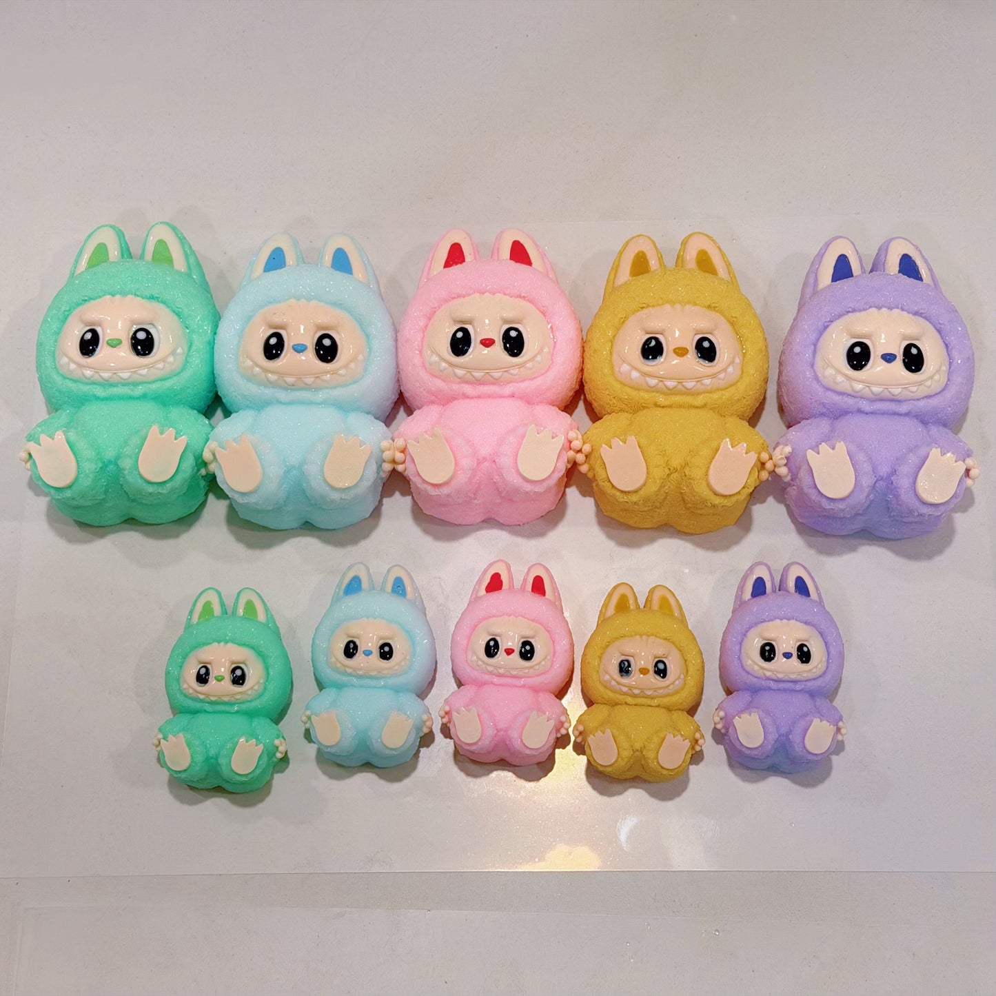Labubu V2 Devil Demon Squishy — Handmade Bag-Protected Stress Relief Toy | Pastel Collectible | Craftlulu