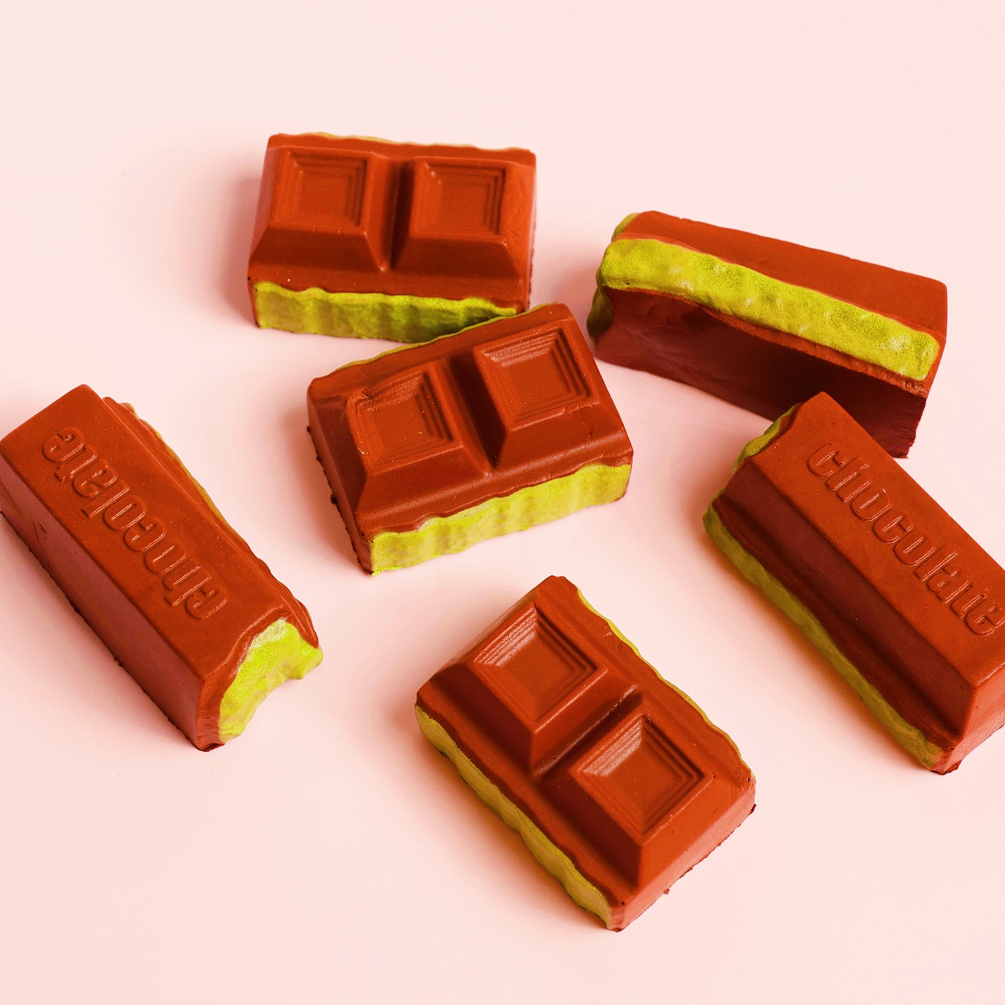 Handmade Matcha Chocolate Square Slow Rise Squishy