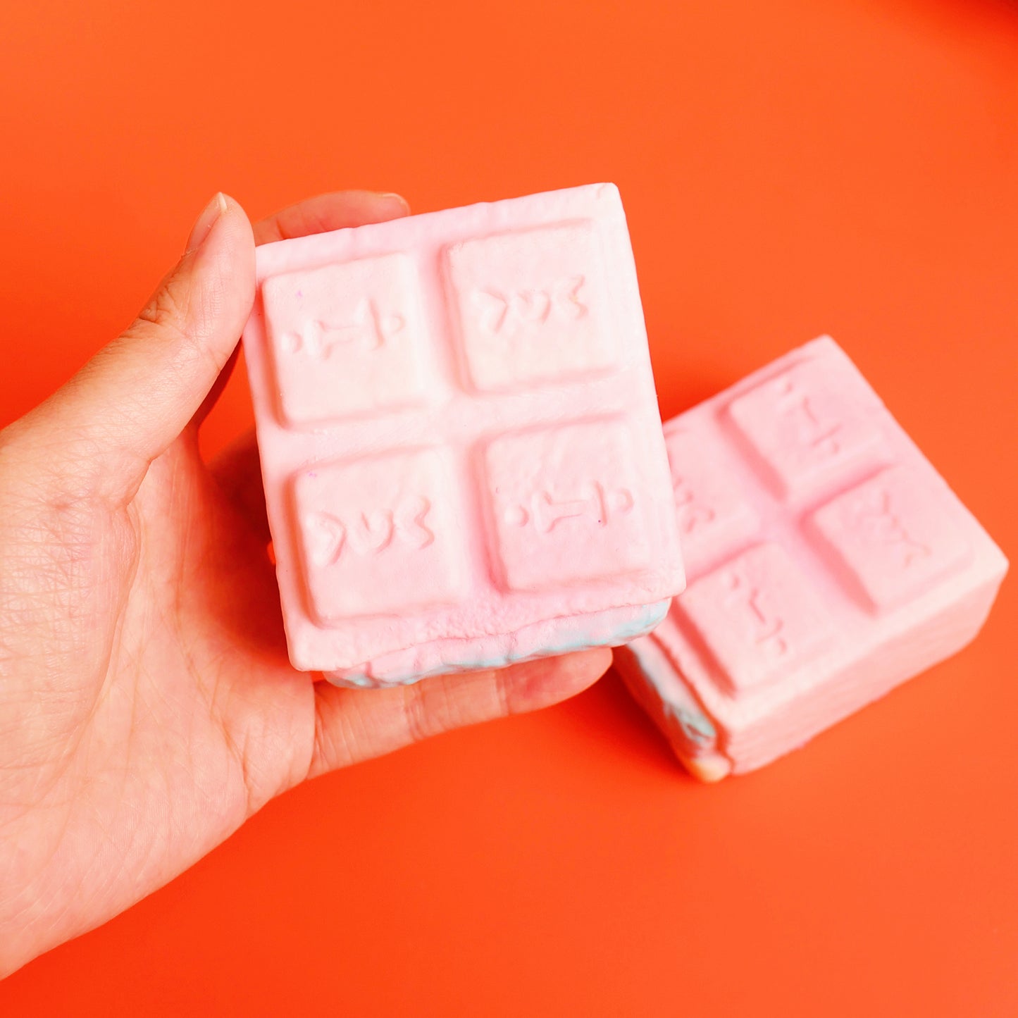 Pink Keyboard Chocolate Squishy — Handmade Slow-Rise Stress Relief Toy | Unique Desk Decor | Craftlulu
