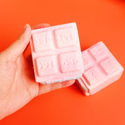 Pink Keyboard Chocolate Squishy — Handmade Slow-Rise Stress Relief Toy | Unique Desk Decor | Craftlulu