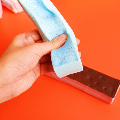 Handmade Sea Salt Cheese Bar Slow Rise Squishy | Soft Slow Rebound Fidget | Cute Desk Decor