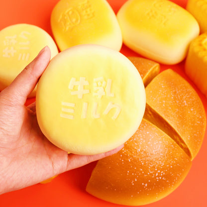 Milk Bread Bun – Handmade Jumbo Slow-Rise Squishy