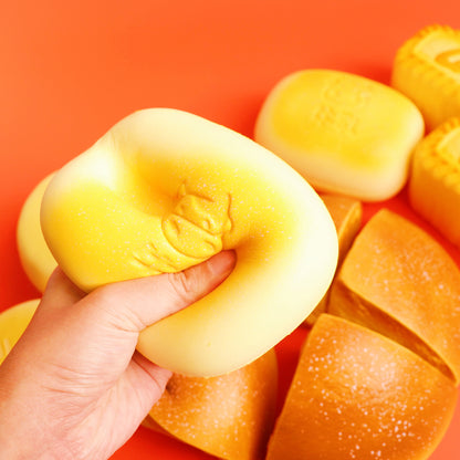 Milk Bread Bun – Handmade Jumbo Slow-Rise Squishy