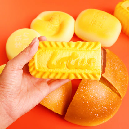 Chocolate Cream Biscuit – Handmade Large Slow-Rise Squishy