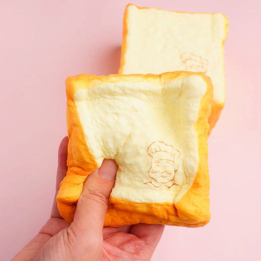 Jumbo Toast Bread Squishy | Scented Slow Rising Fidget Toy | Ultra Thick Stress Relief Sensory Toy for Adults & Kids
