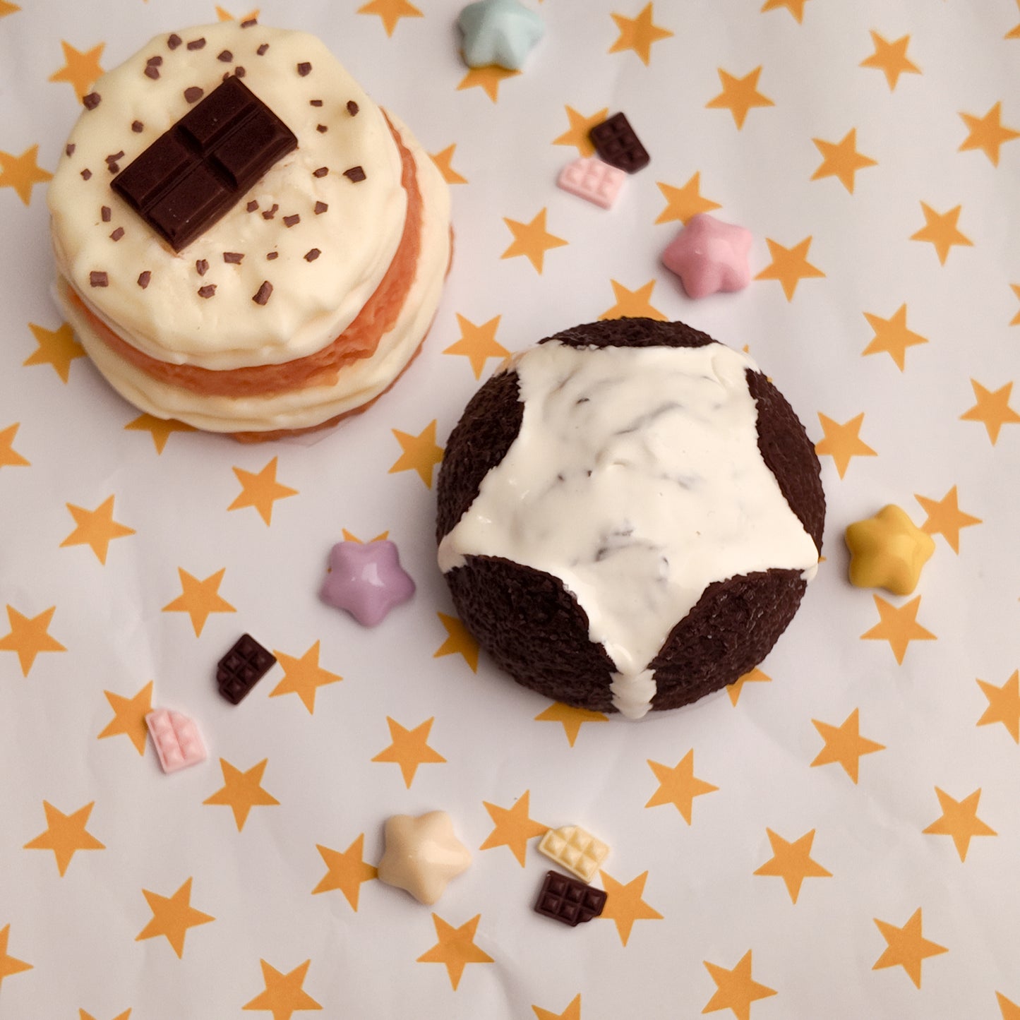 Layered Chocolate Cream Cake Squishy Toy
