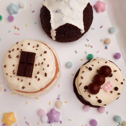 Cherry Cream Chocolate Pie Squishy Dessert Toy