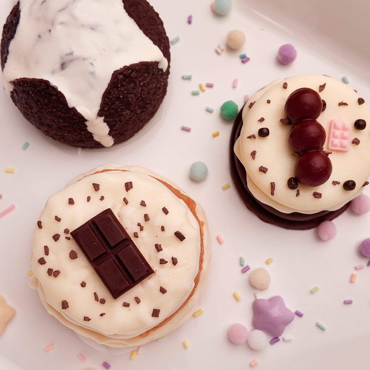 Layered Chocolate Cream Cake Squishy Toy
