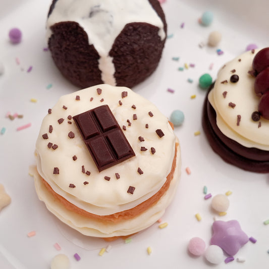 Layered Chocolate Cream Cake Squishy Toy