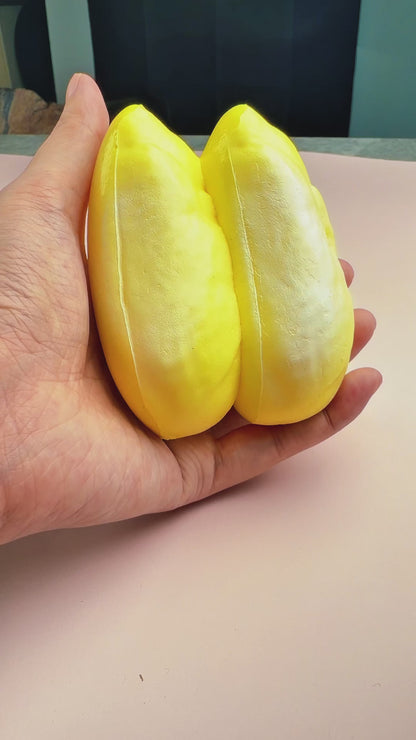Durian Flesh Squishy | Satisfying Fidget Toy | Stress Relief Sensory Toy for Adults & Kids | Funny Fruit Squishy