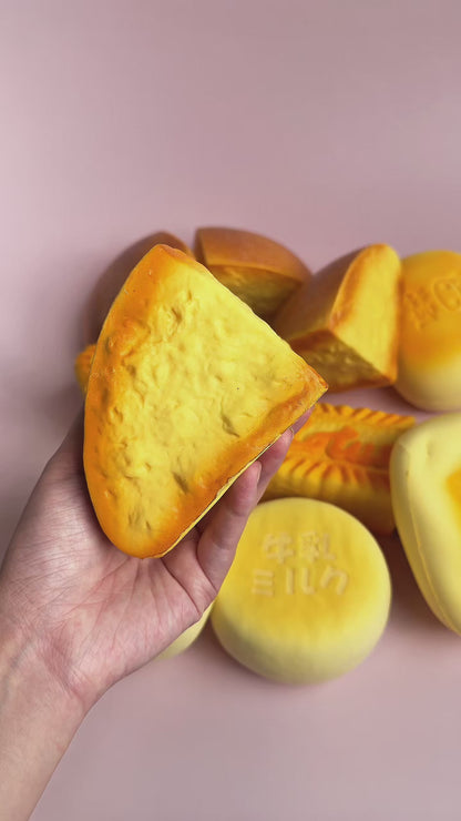 Cheese Bread Loaf – Handmade Slow-Rise Squishy